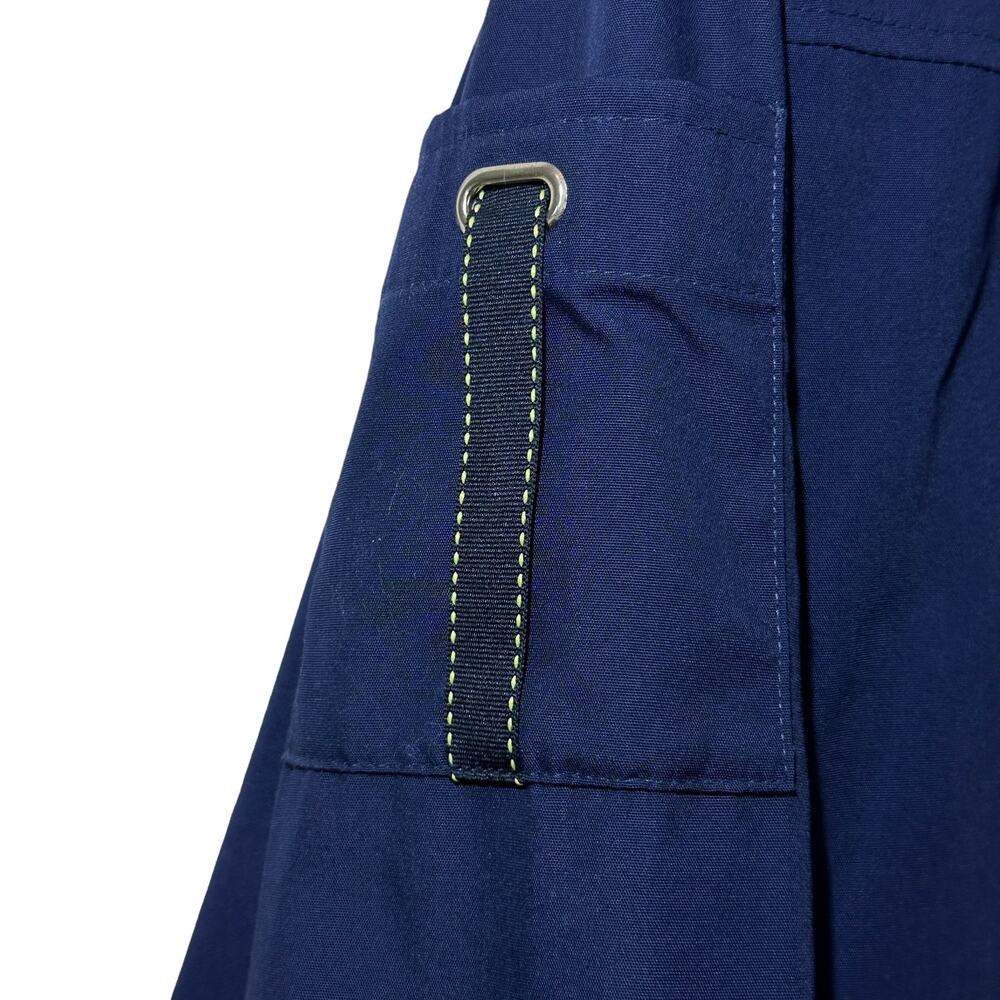 Mackintosh New England Rain Jacket Navy Lime Green Preppy Women Medium Pockets - Picture 9 of 10
